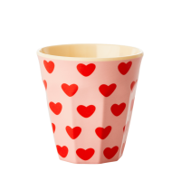 Kids Sweet Heart Print Melamine Cup By Rice DK